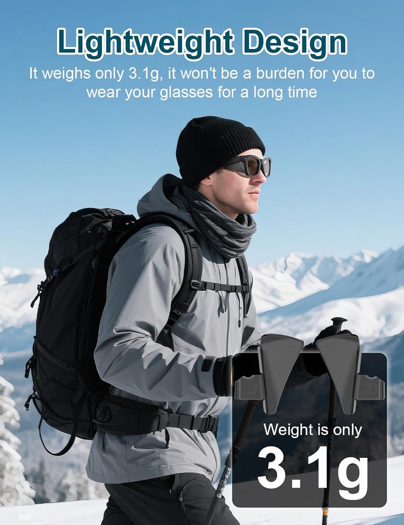 RCstyle HiBloks Glasses Side Shields Compatible with Ray-Ban Meta Wayfarer/Skyler/Headliner Gen 2 & Oakley Meta HSTN Smart Glasses Accessories, Safety Clip-on Eye Glasses, Durable, Lightweight and Comfort - Image 3